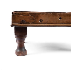 Indian Brass Plated Solid Wood Bajot Coffee Table C55