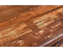 Indian Handmade Metal Jali Solid Wood Sideboard