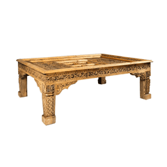 Indian Hand Carved Solid Wood Coffee Table C38