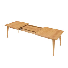 Boston Indian Solid Wood Extendable Dining Table Natural