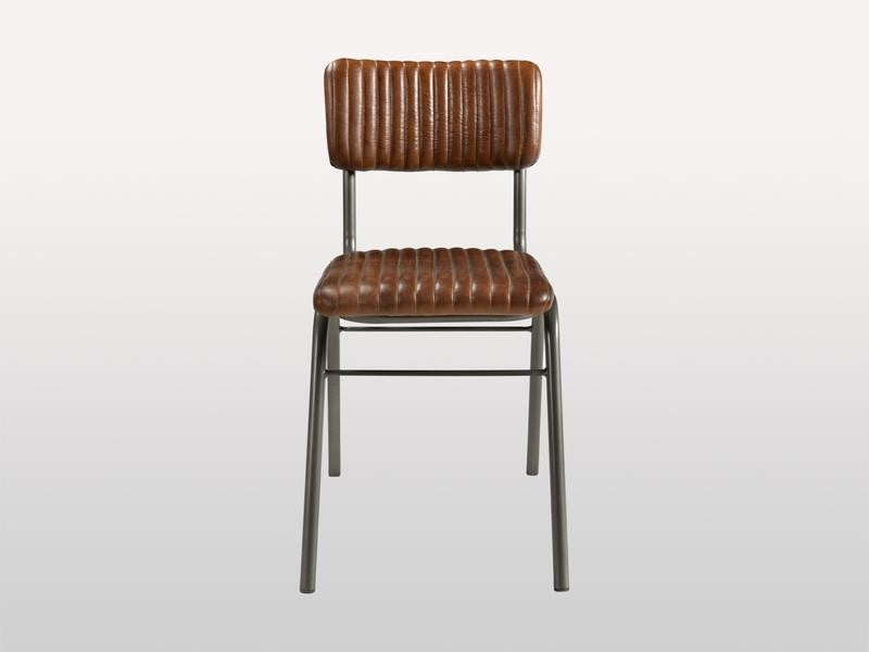 Industrial Hart Chair Leather Seat