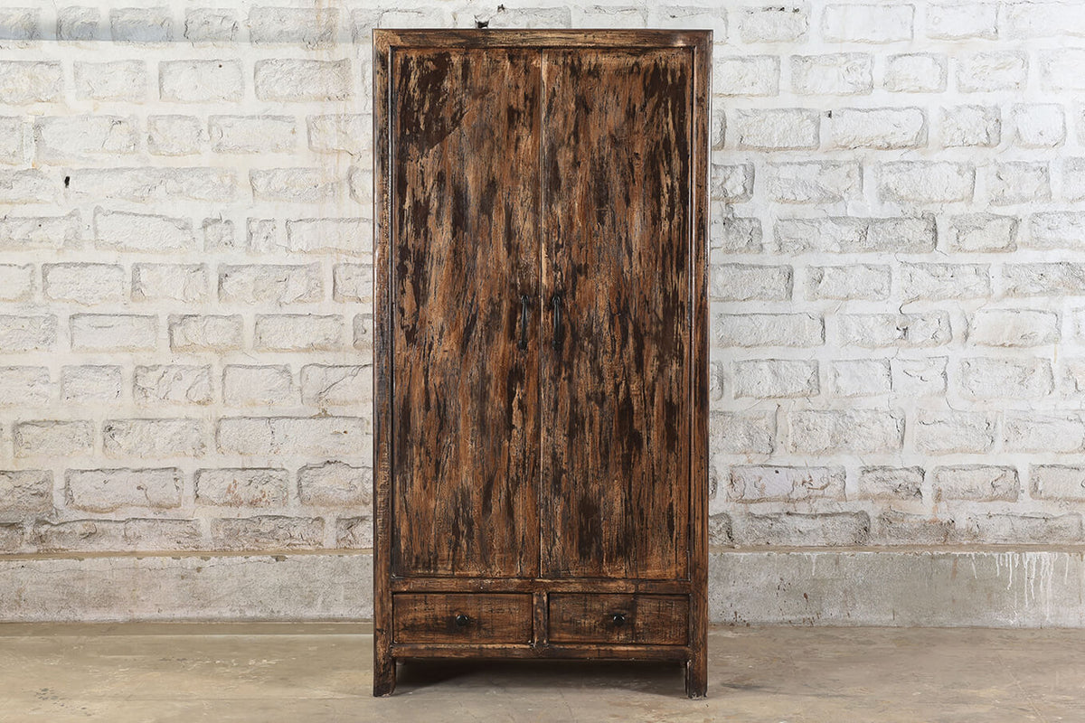 Vintage Reclaimed Wood Rustic Cupboard