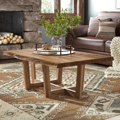 Live Edge Acacia Wood Handcrafted Coffee Table Natural Wood B13