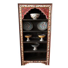 Mughal Hand Painted Solid Wood Bookshelf B20