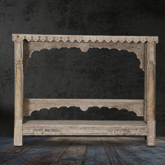 Indian Hand Carved Solid Wood Daybed D6