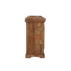 Indian Handmade Metal Jali Solid Wood Sideboard