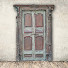Indian Vintage Antique Handcrafted Solid Wood Door 45