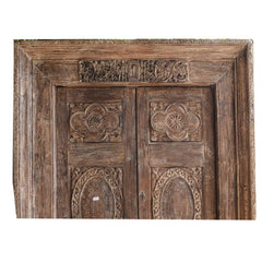 Indian Vintage Antique Hand Carved Solid Wood Door 75