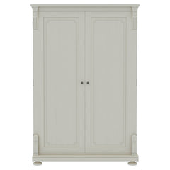 Blanc Indian Solid Wood Large White Wardrobe Cabinet