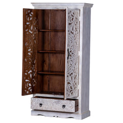 Kalah Solid Mango Wood Indian Hand Carved Wardrobe C13