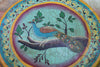 Indian Hand Painted Solid Wood Drum Coffee Table C148
