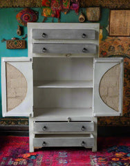 Indian Hand Carved Solid Wood Cabinet D57