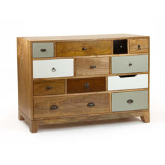 The Attic Contra Wooden Chest of Drawer Multicolor