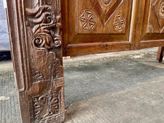Indian Hand Carved Solid Wood Console Hall Table