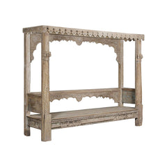 Indian Hand Carved Solid Wood Daybed D6