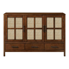 The Attic Cane Suzelle Solid Wood Sideboard Honey