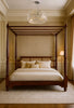 Rattan Elegance Series Hand Carved Solid Wood Poster Bed Frame 171