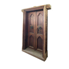 Indian Vintage Antique Hand Carved Solid Wood Door 76