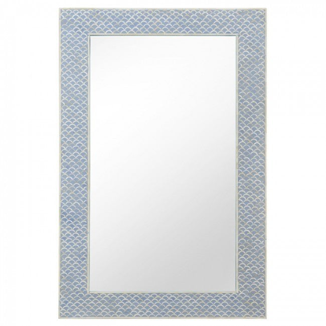 Maaya Bone Inlay Mirror Frame - Fish Scale 60x5x90cm