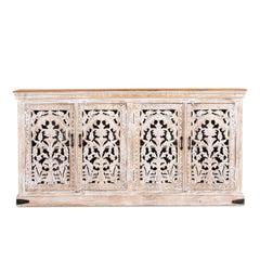 Kalah Jali Hand Carved Solid Wooden Sideboard Buffet 90x180x40cm KLA0139  -  