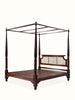 Rattan Elegance Series Hand Carved Solid Wood Poster Bed Frame 171