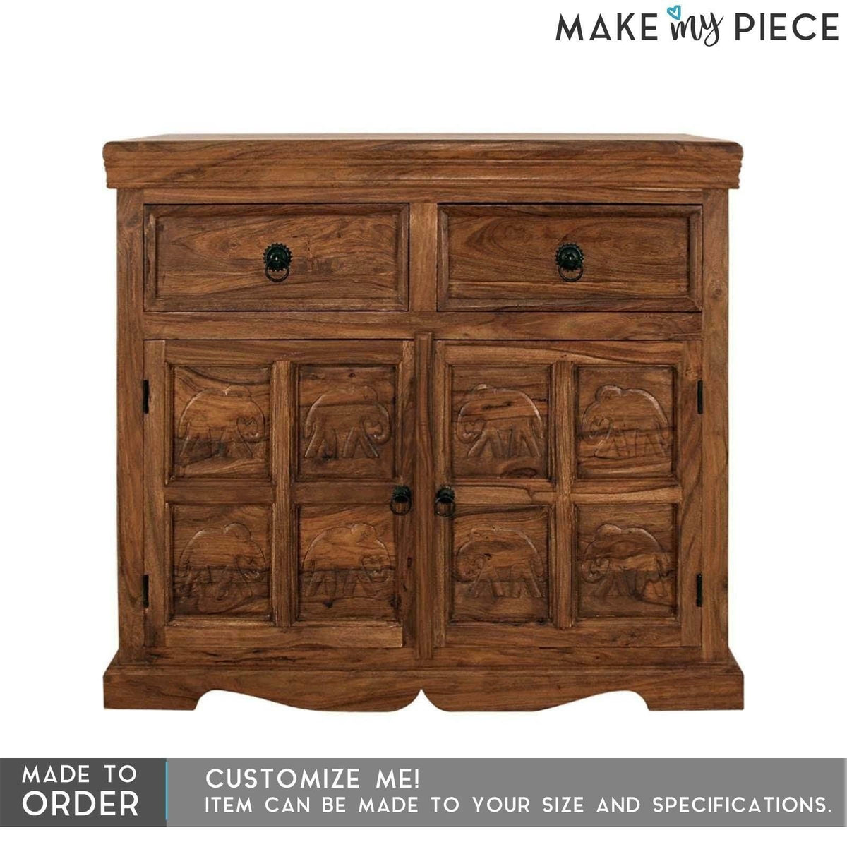 Elephant Design Indian solid timber sideboard