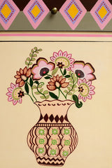 Avani Hand Painted Solid Wood Bedside Table 34