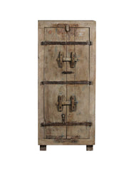 Indian Hand Carved Vintage Reclaimed Wood Cabinet D59