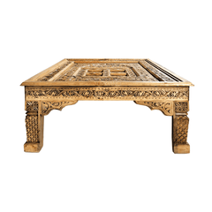 Indian Hand Carved Solid Wood Coffee Table C38