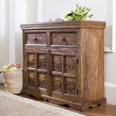 Elephant Design Indian solid timber sideboard