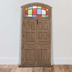 Indian Vintage Antique Handcrafted Reclaimed Wood Door 46