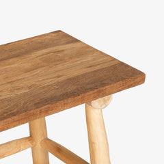 Indian Hand Carved Solid Wood Bench B5