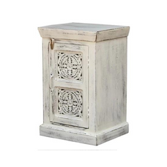 Hand Carved Solid Wood Bedsides Table 73