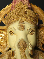 Indian Lord Ganesha Handmade Brass Statue