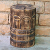 Indian Hand Carved Man Face Solid Wood Coffee Table C137