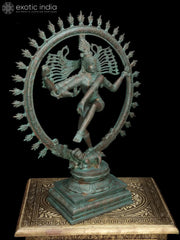 Indian Lord Nataraja Shiva Brass Statue