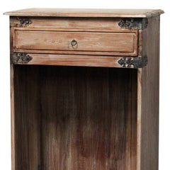 Indian Hand Carved Solid Mango Wood Bookshelf B34