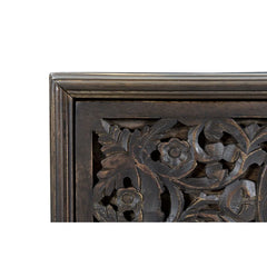 Indian Hand Carved Solid Wooden Bedside Table 02