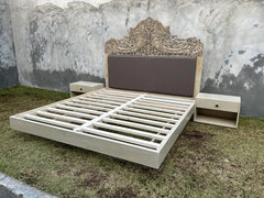 Indian Hand Carved Solid Wood Bed Frame 193