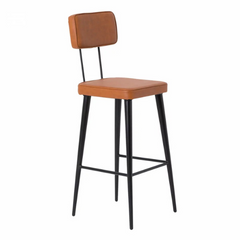 The Attic Metal Bar Chair Set of 2 Brown