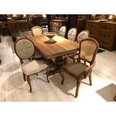 Indian Hand Carved Solid Wood Dining Table 10