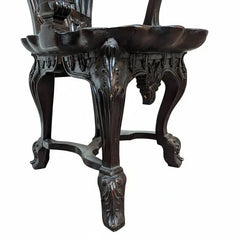 Indian Vintage Hand Carved Solid Wood Chair 26