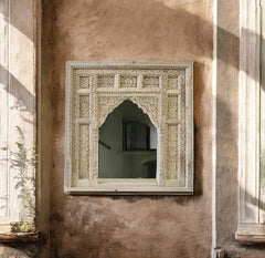Mehrab Hand Carved Solid Wooden Mirror Frame 39
