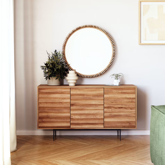 The Attic Carlat Solid Wood Sideboard Natural