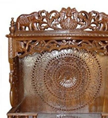 Sheesham Wood Handmade Mandir Home Temple In Brown