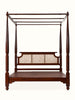Rattan Elegance Series Hand Carved Solid Wood Poster Bed Frame 171