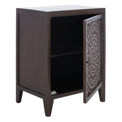 Indian Hand Carved  Solid Wood Bedside Table 14