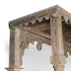 Indian Hand Carved Solid Wood Daybed D7