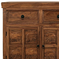 Elephant Design Indian solid timber sideboard