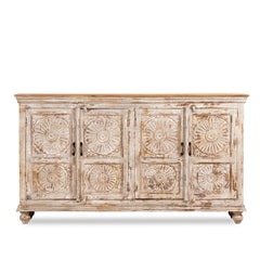 Kalah Hand Carved Solid Wooden Sideboard Buffet 180x100x40cm KLA0138  -  